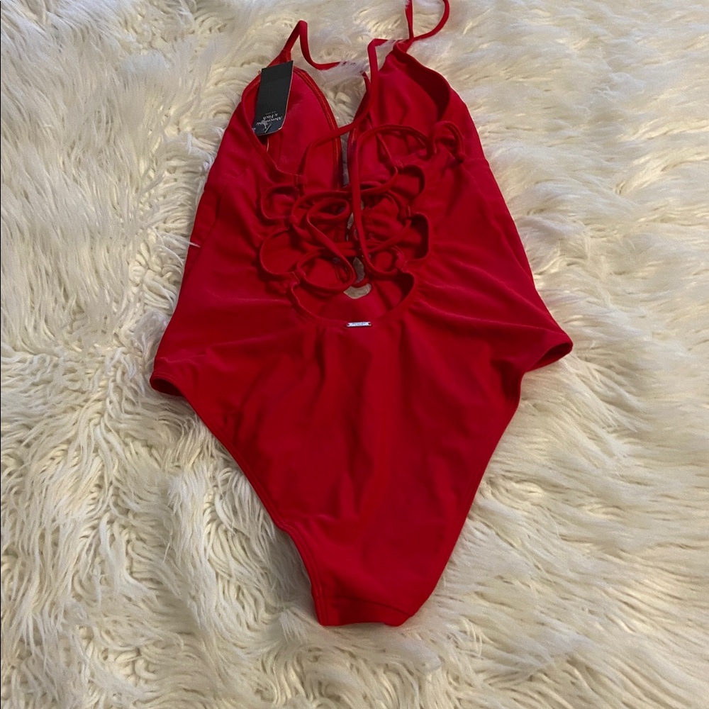 Abercrombie & Fitch Red One Piece size S swimsuit brand new - Picture 4 of 8